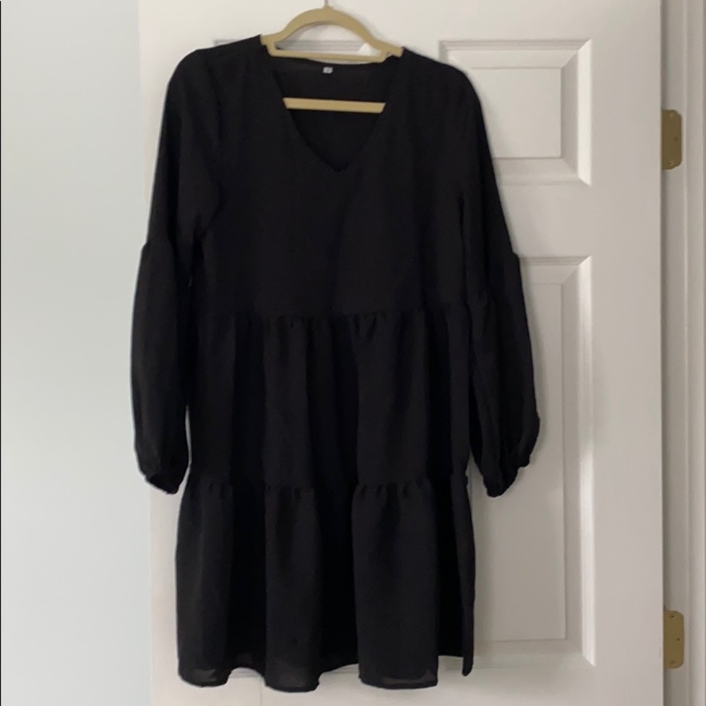Flowy black dress